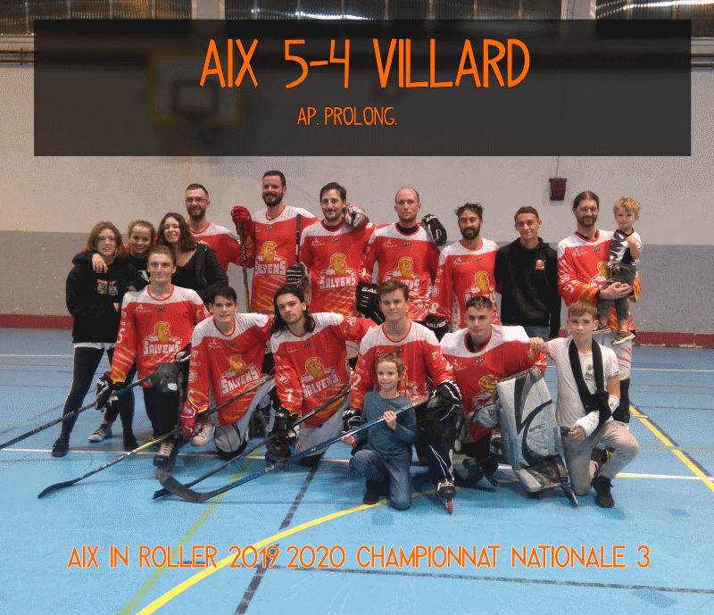 equipe roller hockey N3 Aix vs villard bonnot